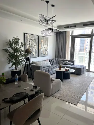 Grey L-shaped Fabric Sofa with Matching Armchair and Rug + Coffee Tables