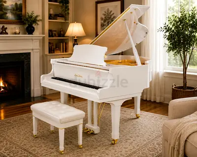 Pearl River GP-148 Grand Piano - White