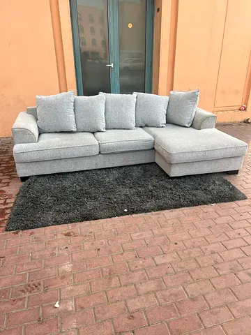 The One Kingston L Shape sofa Gray Excellent Condition