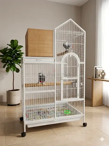 House shape large bird cage
