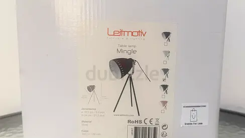 Leimotiv Mingle Tripod Table Lamp - Black (New in Box)