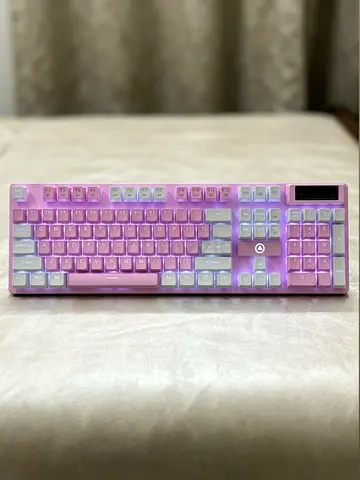 Pink Mechanical RGB Keyboard - Full Size
