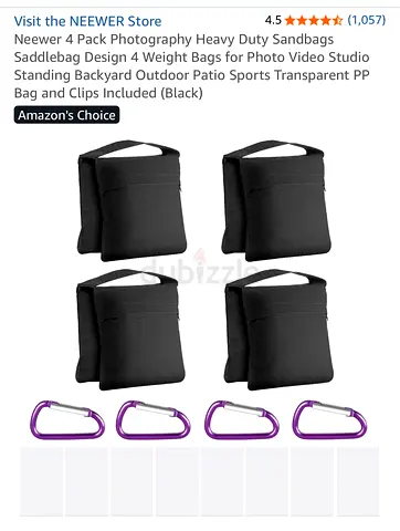 Heavy duty photography sandbags