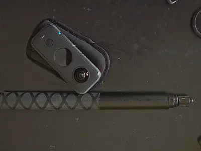 Insta360 one x2 360 camera with selfie magic stick