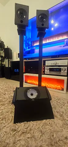 KEF Q95C Center + KEF SP3235 Surround Speakers + Original KEF Stands (Made in England)