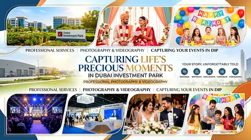 🏢 Professional Photography  Videography Services in Dubai Investment Park (DIP)