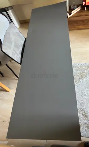 IKEA Lagkapten Grey 200x60cm Table Top+ 1 Free Leg