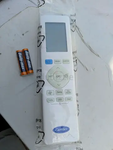 Carrier Air Conditioner Remote Control with Batteries