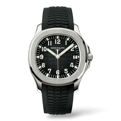Patek Philippe Aquanaut Mens Stainless Steel Watch with Rubber Strap