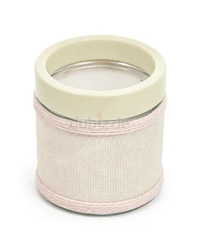 Small glass jar with mesh insert — light use