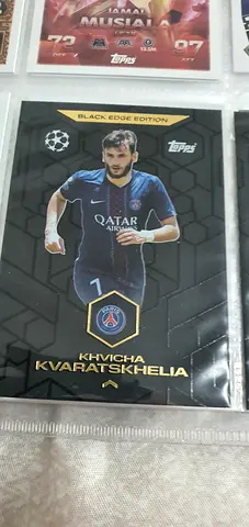 Paris Saint-Germain K. Kvaratskhelia UEFA trading card (collectors card)