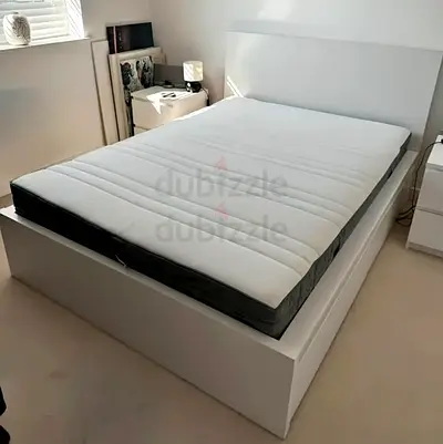 Ikea Queen size bed with mattress available in perfect condition