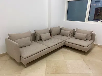 Ikea Sodhremn Corner Sofa Beige Excellent Condition