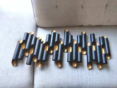 Golden metallic Wall hanging