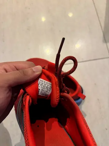 Red/orange athletic sneakers - single pair, lightly used