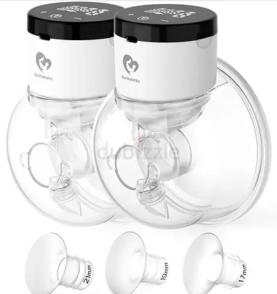 Electric Double Breast Pump Handsfree comes with free Milk storage bags