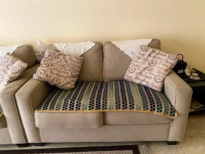 Beige 3-Seater and 2-seater Sofa in Good Condition