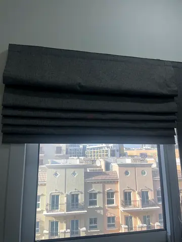 Dark grey blackout curtains - set of 2, like new