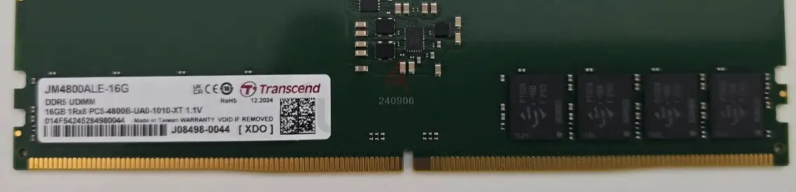 Transcend 16GB DDR5 Desktop RAM (JM4800ALE-16G)