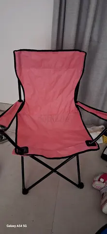 4 chairs available l.. Lightweight Foldable Pink Camping/Beach Chair - Good Condition.