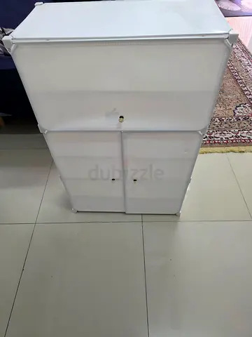 White Portable Modular Storage Shoe Cabinet