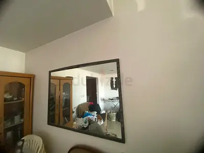 Large Wall Mirror with Dark Decorative Frame