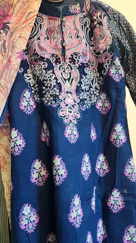 Preloved Embroidery suit and chiffon dupatta