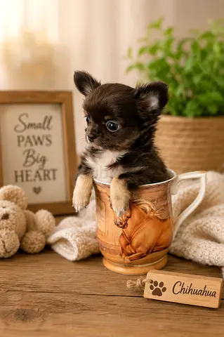 Teacup exotic chihuahua (longhair)