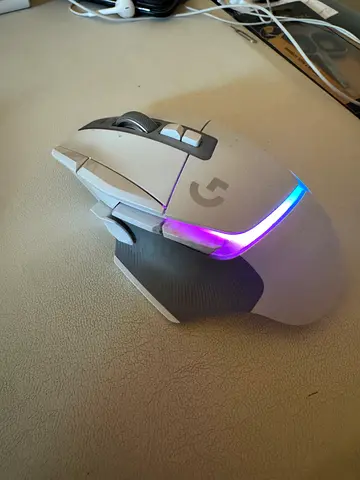 Logitech G502x gaming mouse (white) - RGB, wireless USB Lighting FPS RTS