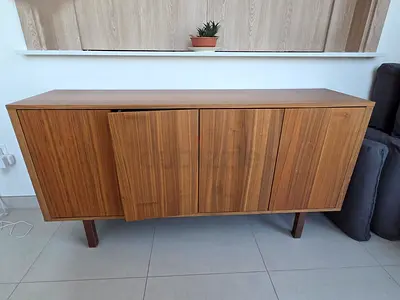 IKEA Stockholm Sideboard  Diementions: 161x42x83 cm.    Push Open and Close doors.   Selling Dhs 400