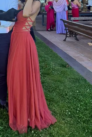 Elegant wedding guest gown dress