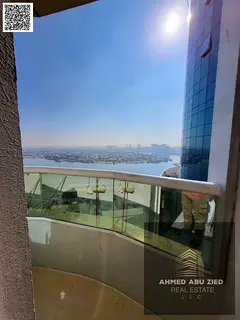Two bedroom hall VIP with sea view fully furnished for annual rent in Orient Towers with an annual
