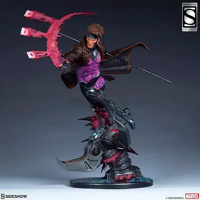 Sideshow Collectible: Gambit Premium Format Statue (EXCLOSIVE) - Excellent Condition