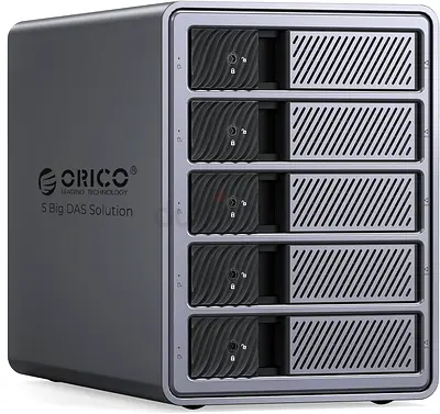 ORICO Aluminium RAID Hard Drive Enclosure for 5 Hard Drives