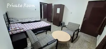 Private room available immediate for INDIAN WORKING LADIES/ SINGLE OR 2 SHARING in Abu shagara