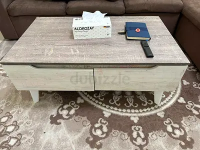 Wooden Coffee Table with Storage - Light Oak Finish