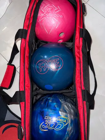 Set of 3 Bowling Balls  Used