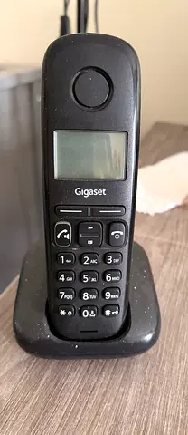 Gigaset cordless landline phone with base - used