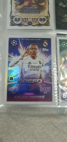 Collection of Football Trading Cards — Player Cards in Sleeves