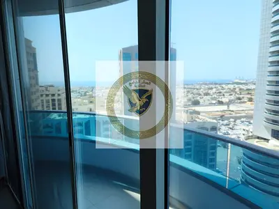 اكبرشقة للإيجار السنوي في المجاز 3 غرفتين ماستر تكييف مجاني باركن مجاني جيم ومسبح مجاني مساحات واسعه اطلاله بحريه  موقع مميز قريب الي الكورنيش