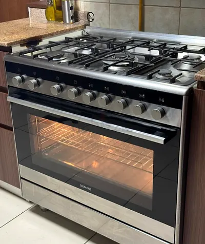 Siemens Premium 5 Burner Full Gas Cooking Range 90x60 cm Italian Engineering