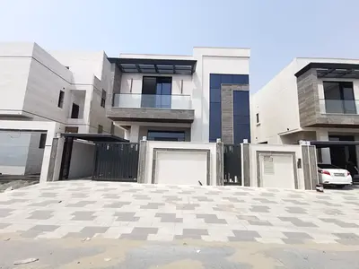 فيلا للبيع | الباهية عجمان | تملك حر لجميع الجنسيات | 5 غرف ماستر | 7 حمامات | مجلس فاخر | مطبخ مجهز | تكييف مركزي | باركن مسقوف | سوبر ديلوكس