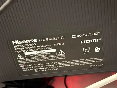 Hisense 55 LED Backlight TV (Model 55A6G) - Excellent Condition