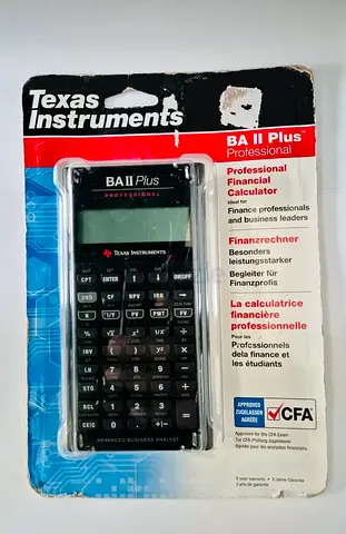 Texas Instruments BA II Plus Professional Financial Calculator (sealed packaging)