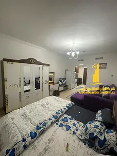 A luxurious, fully furnished studio apartment with brand new, high-end furniture in a prime location