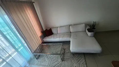 L-shaped Sofa with Covers