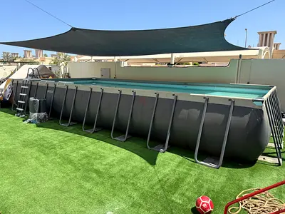 Intex swimming pool 9.5m x 4.5m with new liner and filtering system