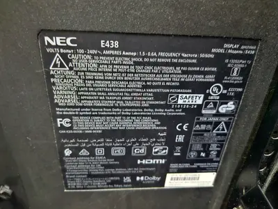 nec e438 tv
