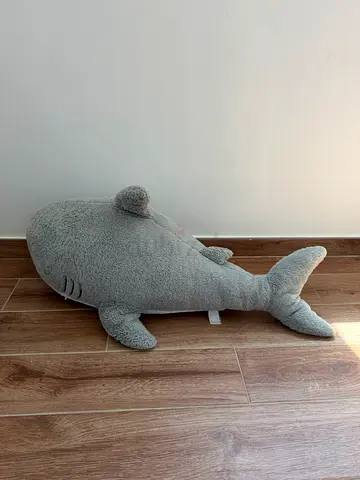 Soft Grey Shark Plush Toy - Large Cuddly Stuffed Animal