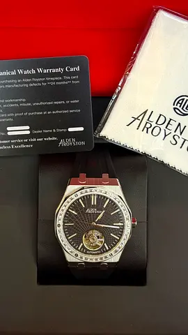 Alden Royston Automatic Watch with Open-Heart Display (with Box and Warranty Card)